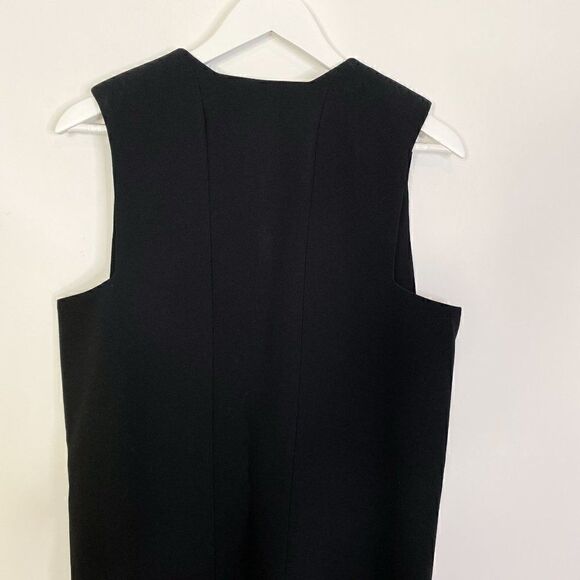 RAD by Rad Hourani Black Ponte Knit Zip Up Vest - Picture 4 of 5